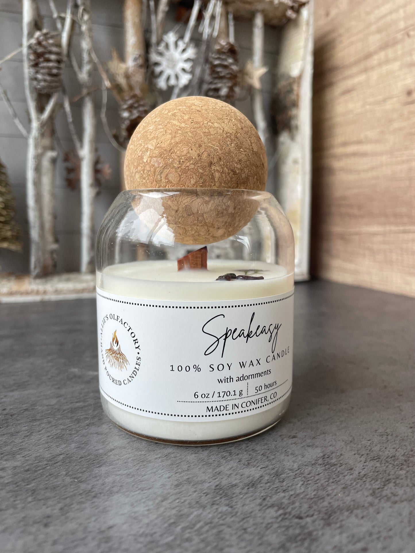 Speakeasy Wooden Wick, 6 oz