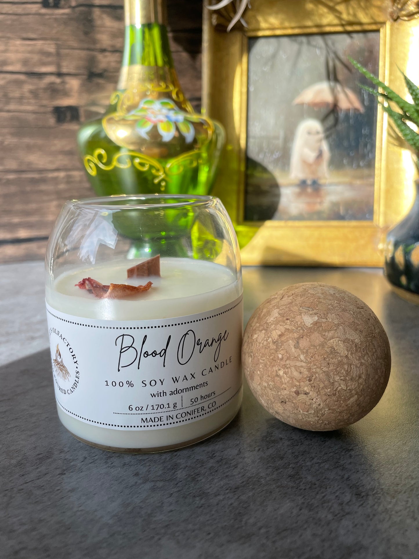 Blood Orange Wooden Wick, 6 oz