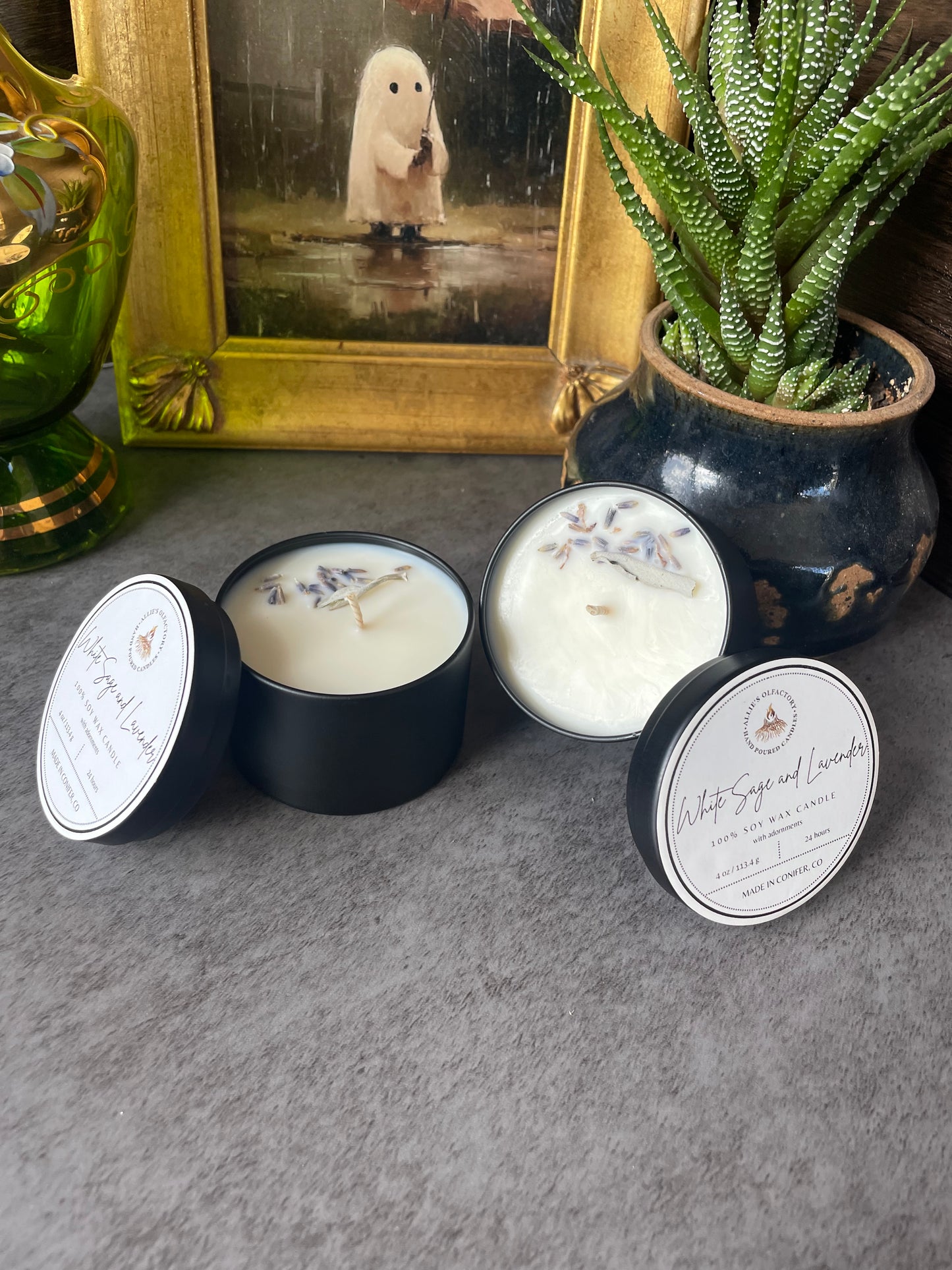 White Sage and Lavender Tin, 4 oz