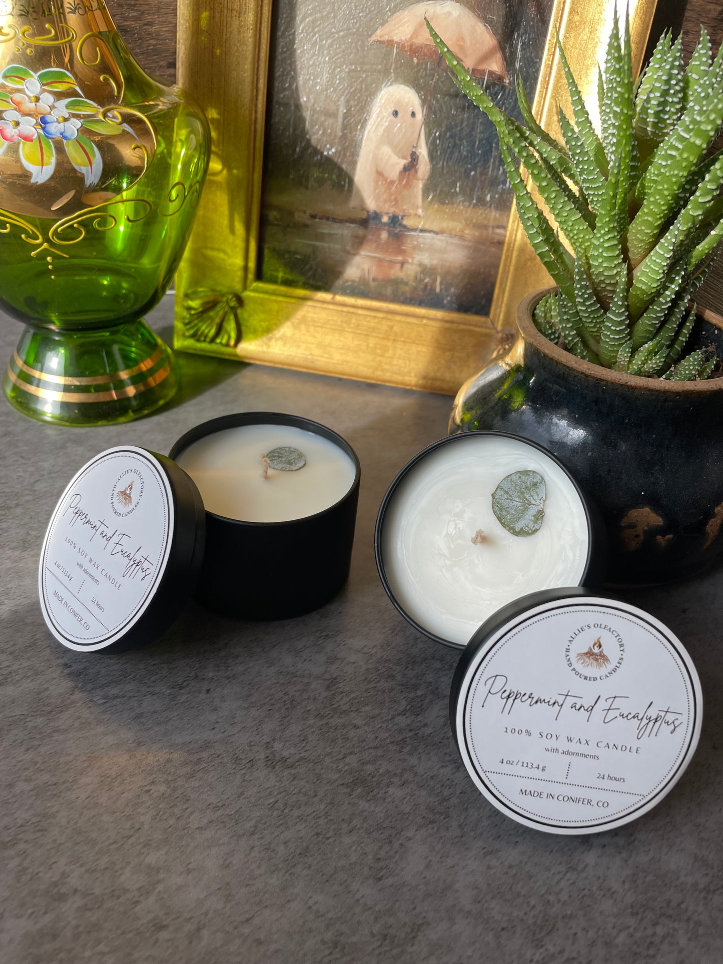 Peppermint and Eucalyptus Tin, 4 oz