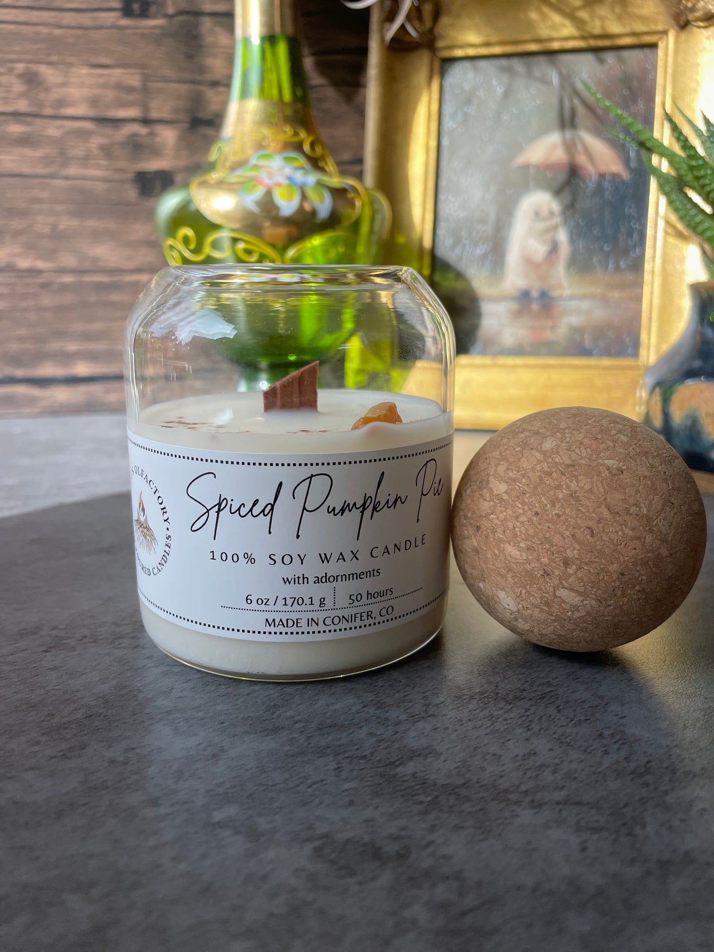 Spiced Pumpkin Pie Wooden Wick, 6 oz