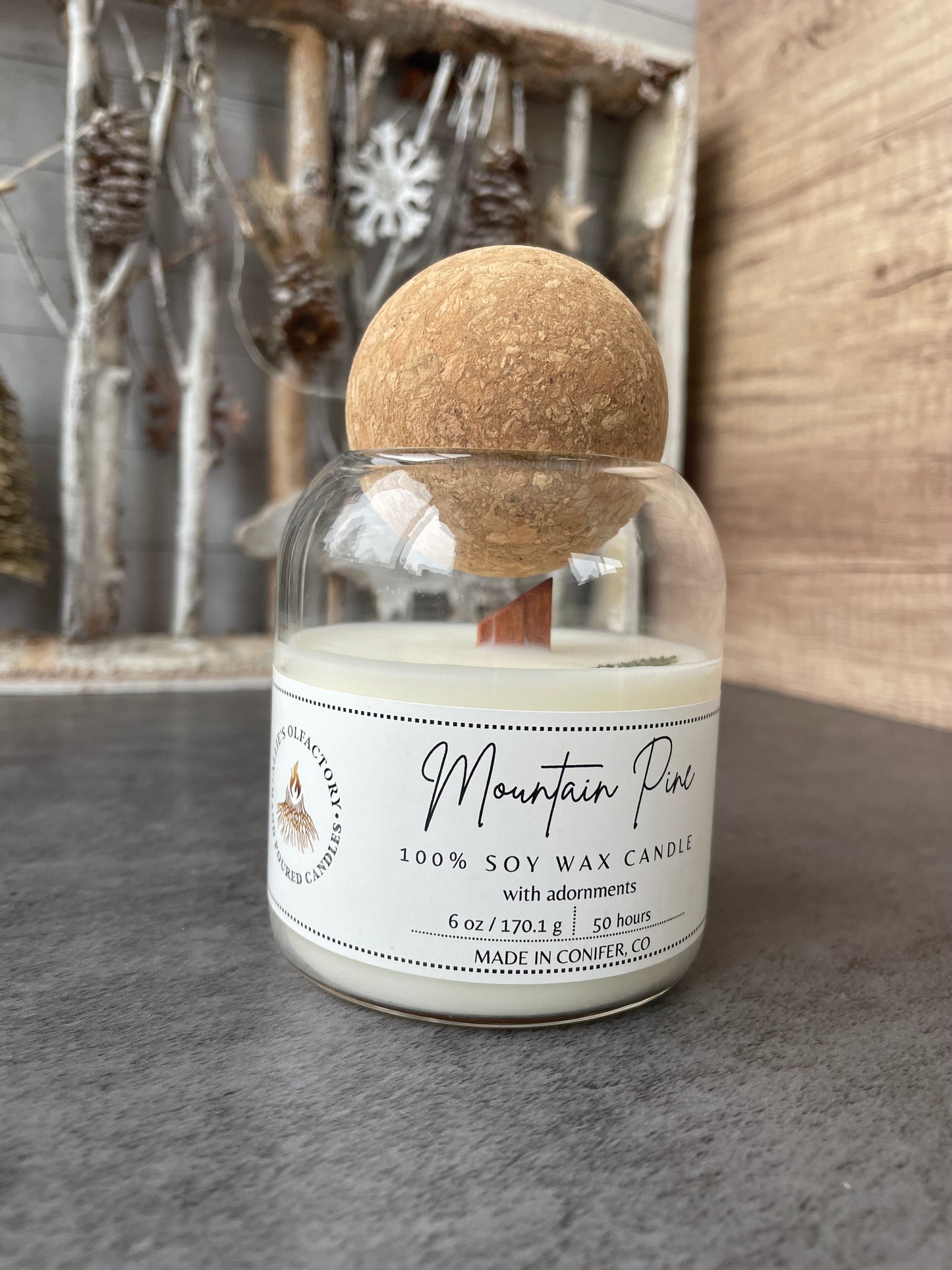 Mountain Pine Wooden Wick, 6 oz