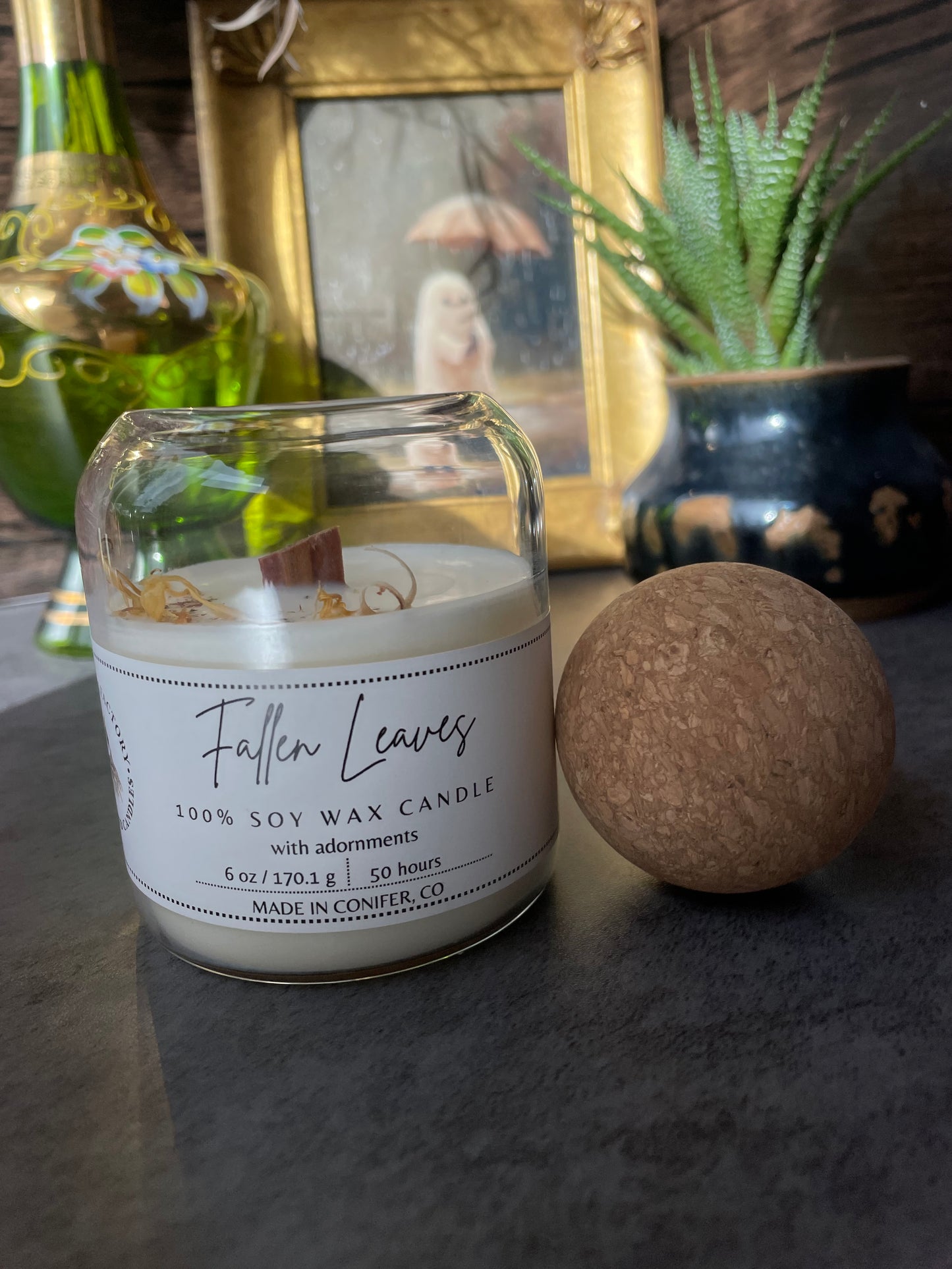 Fallen Leaves, Wooden Wick, 6 oz