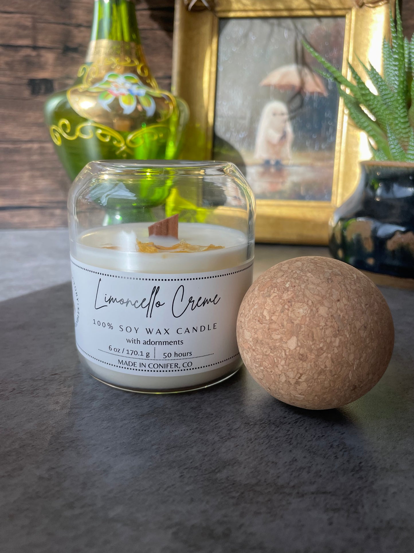 Limoncello Crème Wooden Wick, 6 oz