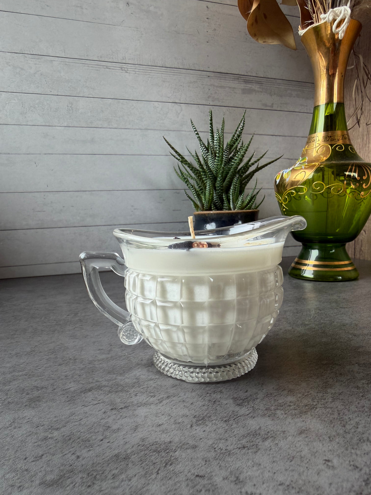 Fallen Leaves + Brown Sugar and Fig, 14 oz Cream and Sugar SET
