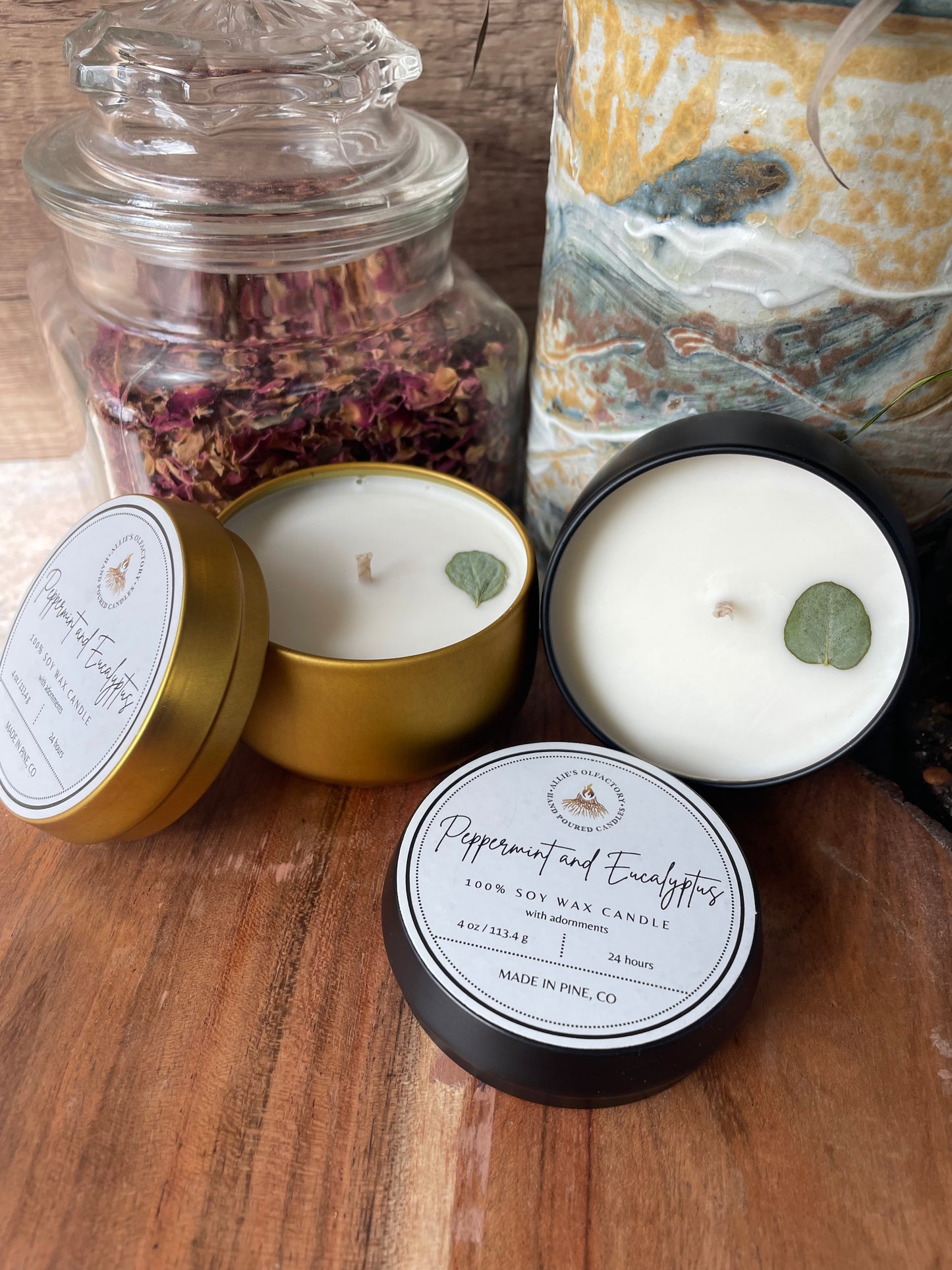 Peppermint and Eucalyptus Tin, 4 oz