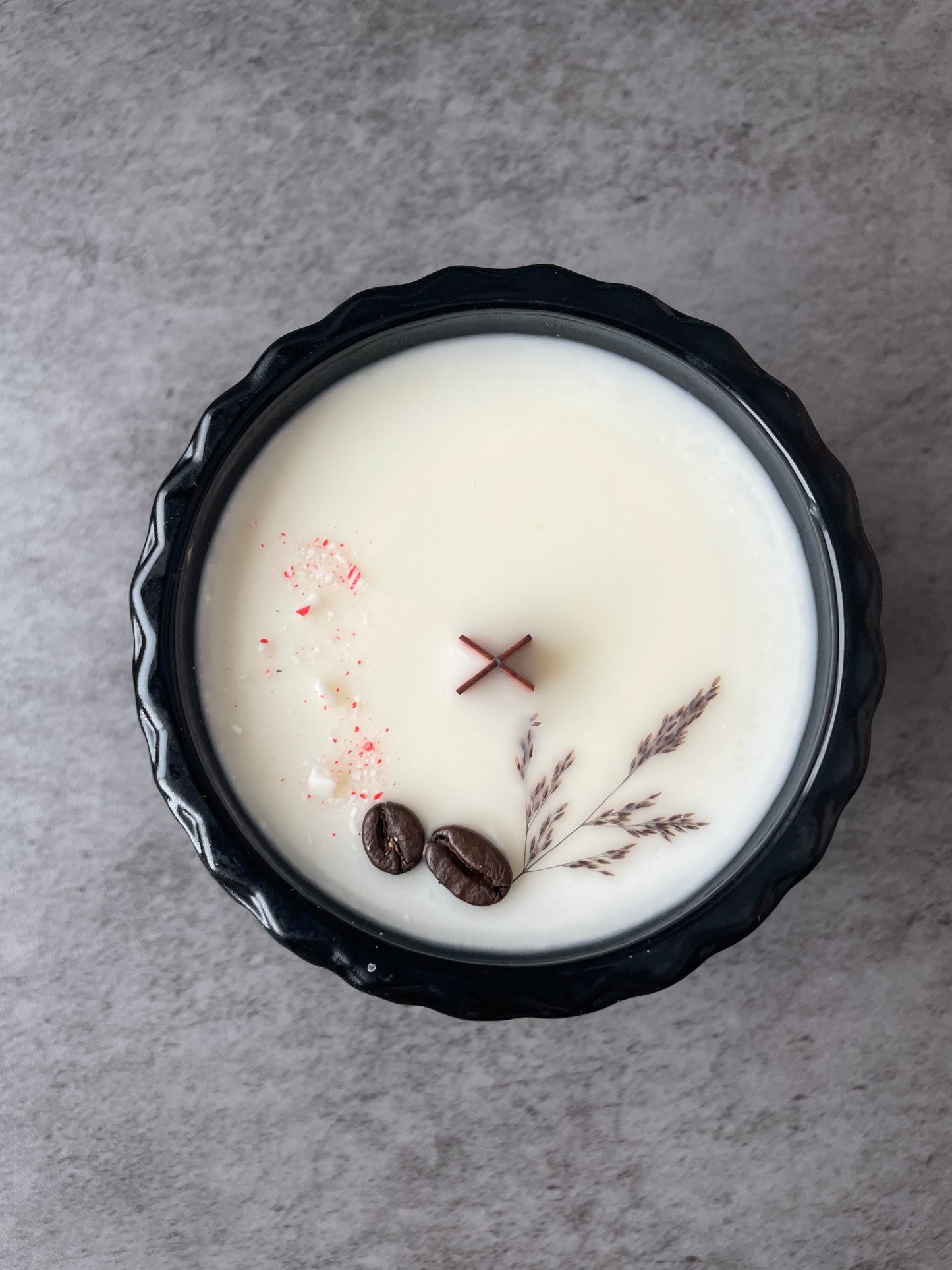 Peppermint Mocha Wooden Wick, 7 oz