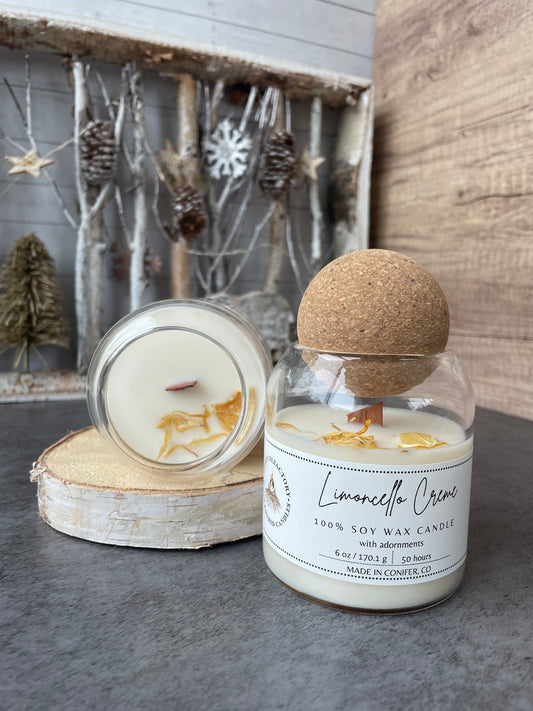 Limoncello Crème Wooden Wick, 6 oz