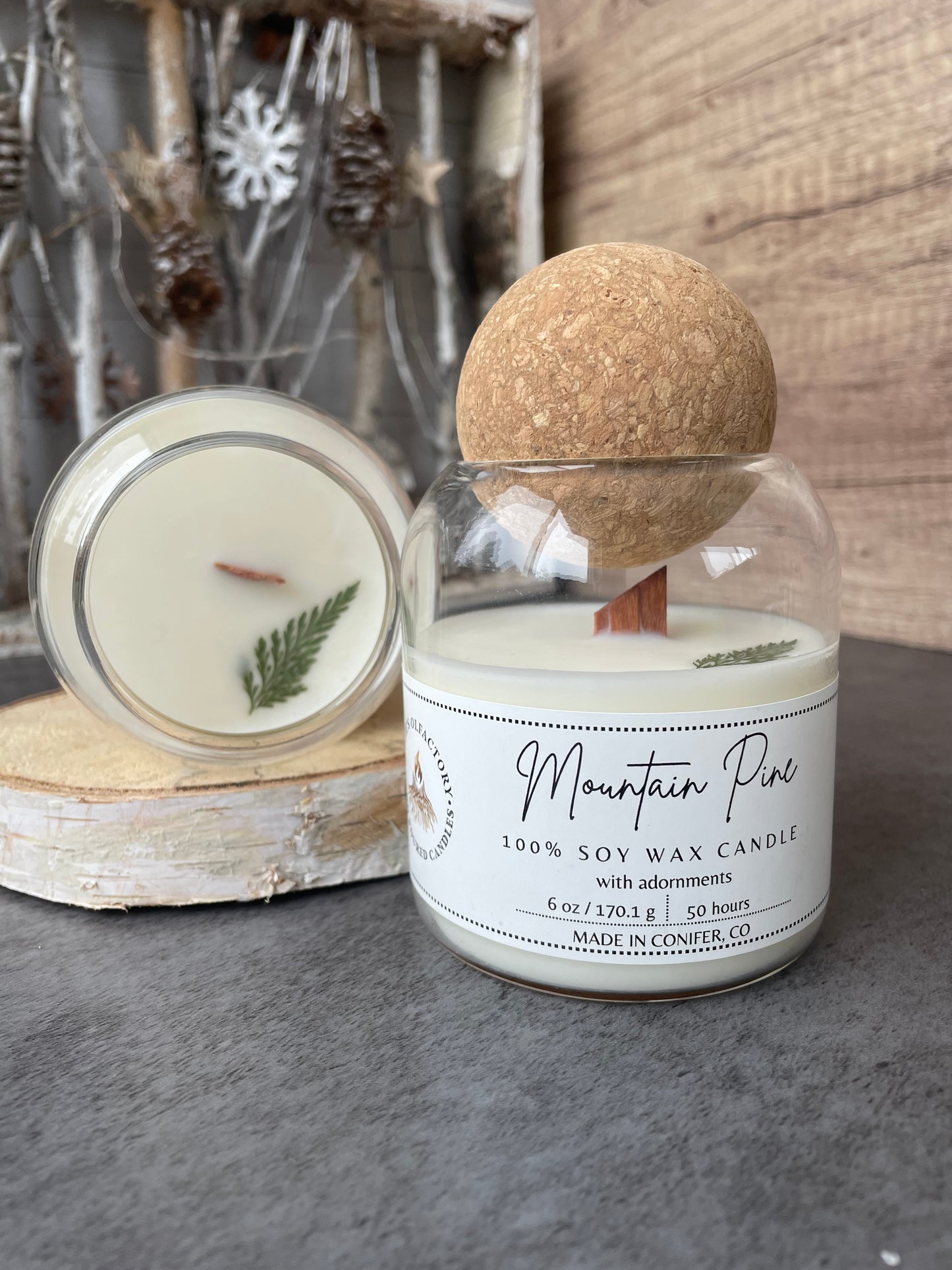 Mountain Pine Wooden Wick, 6 oz