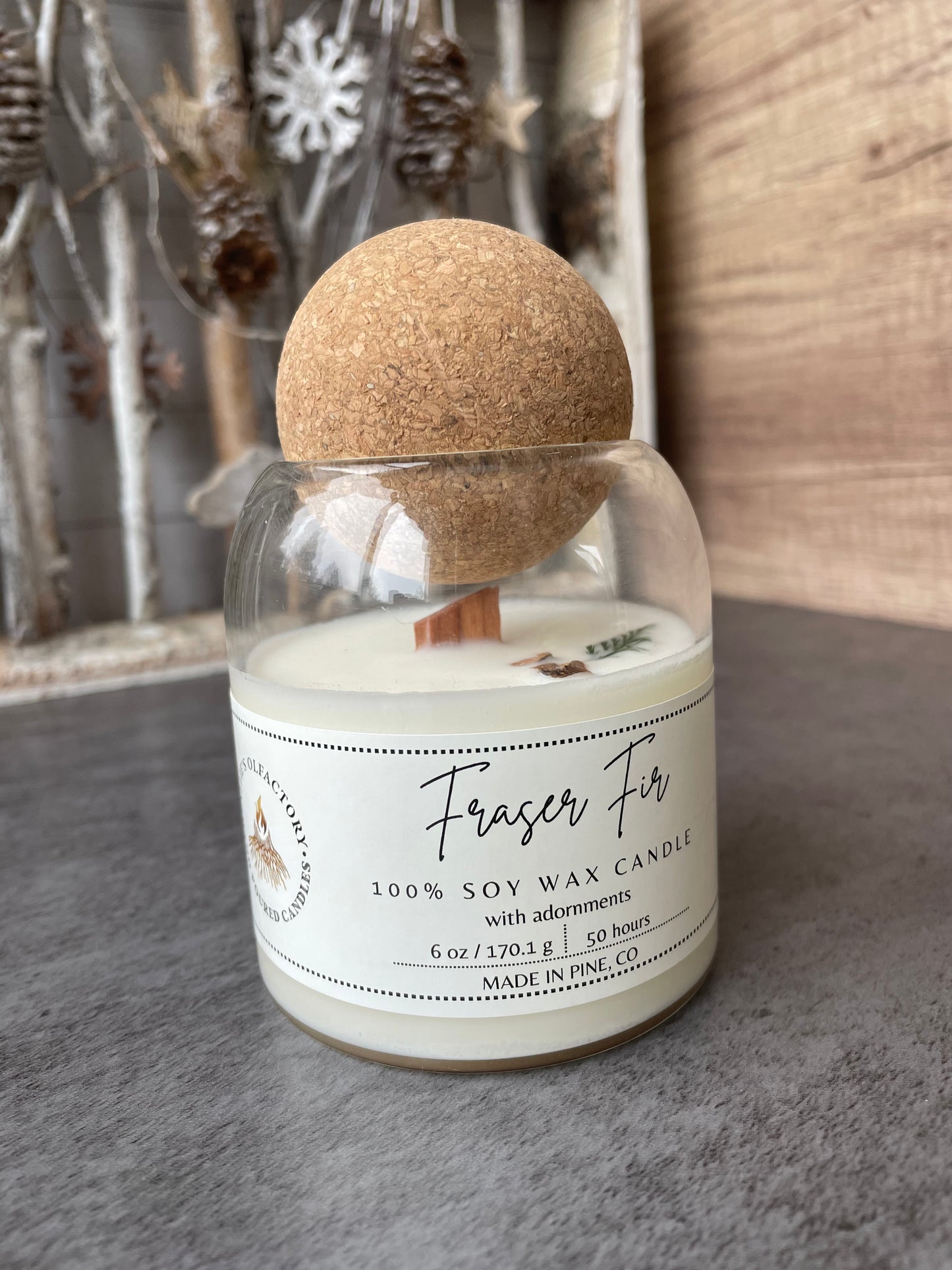 Fraser Fir Wooden Wick, 6 oz