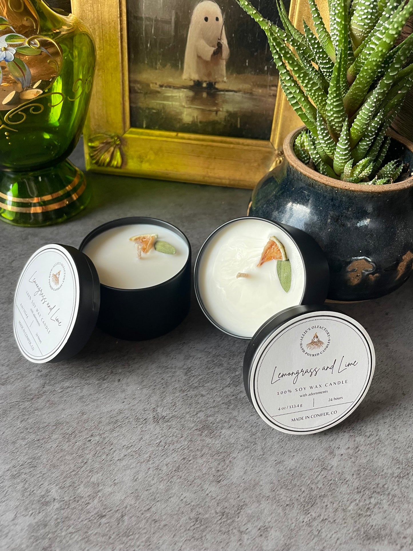 Lemongrass and Lime Tin, 4 oz