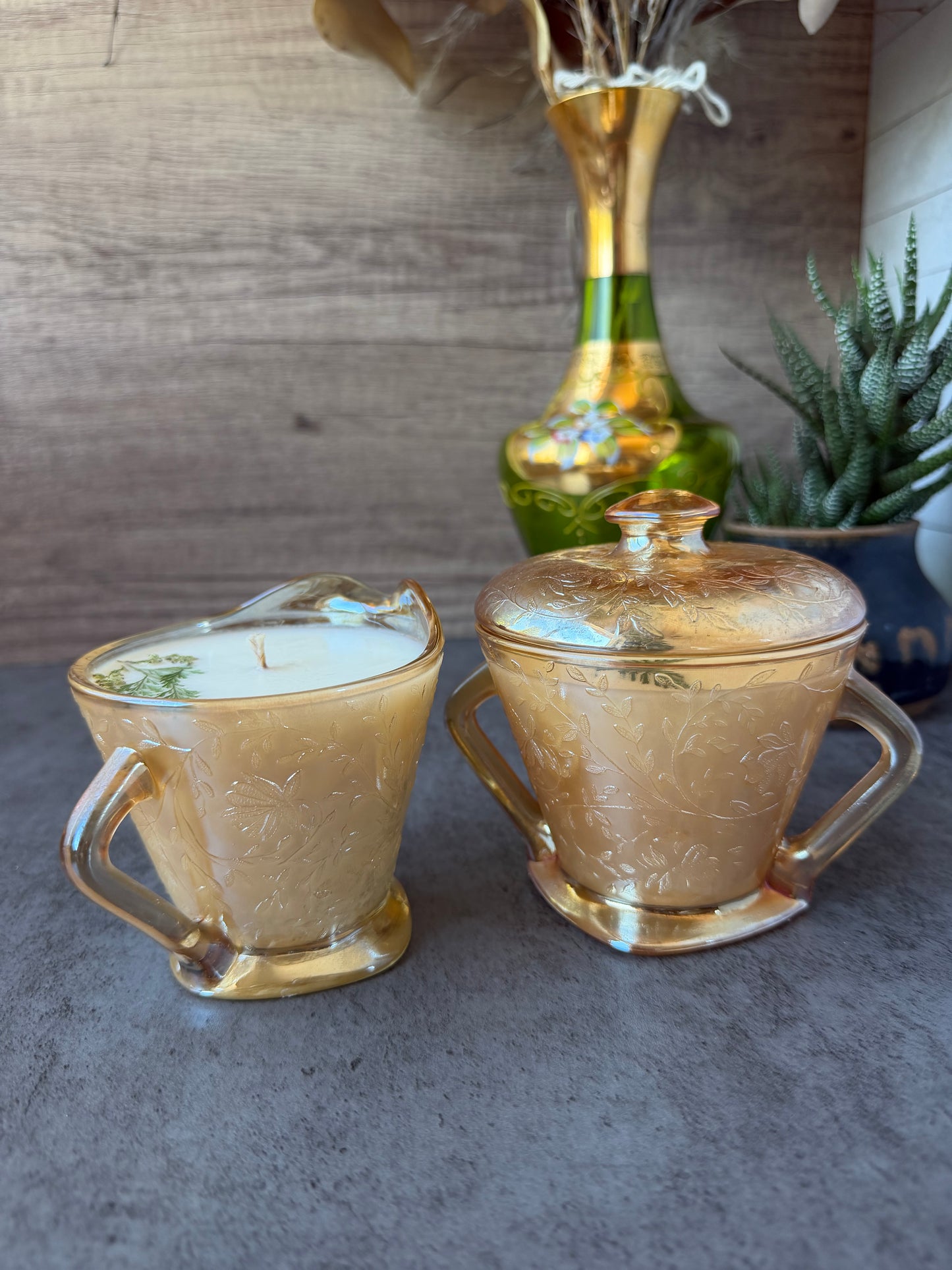 Woodland Fog + Lemongrass and Lime, 16.5 oz Cream and Sugar SET