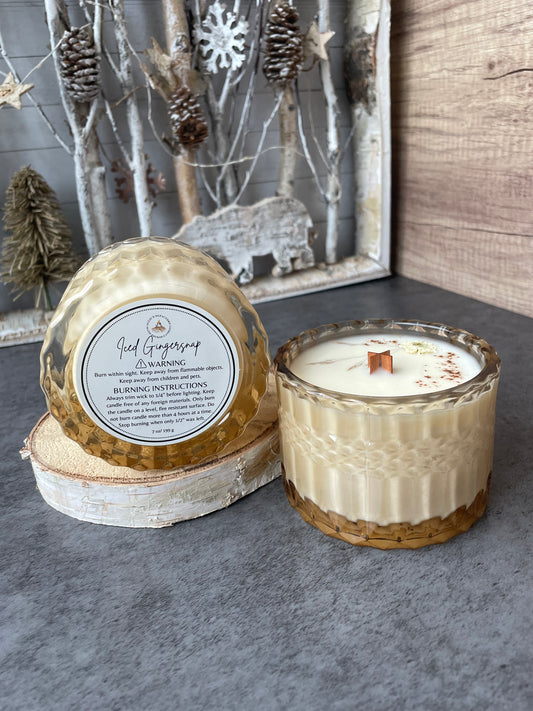 Iced Gingersnap Wooden Wick, 7 oz