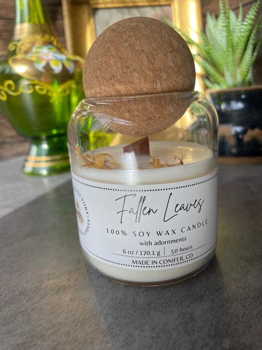 Fallen Leaves, Wooden Wick, 6 oz