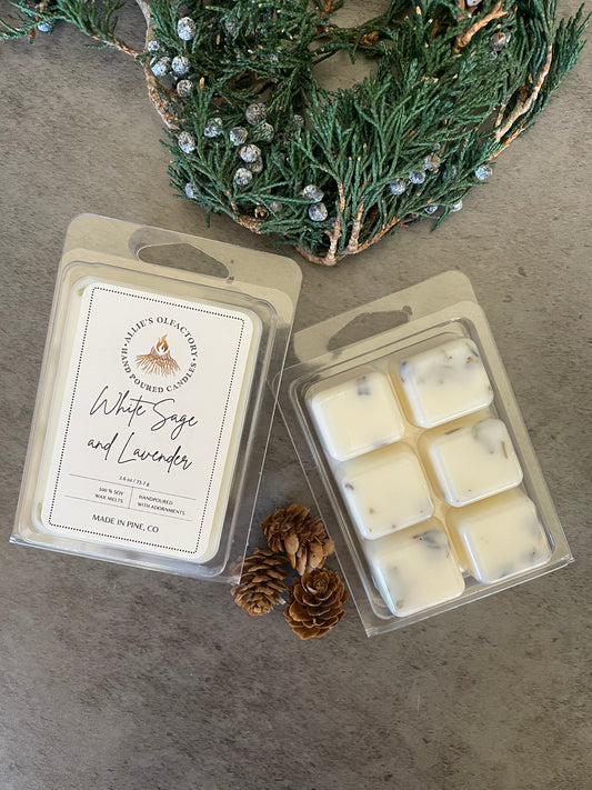 White Sage and Lavender Melts, 2.6 oz