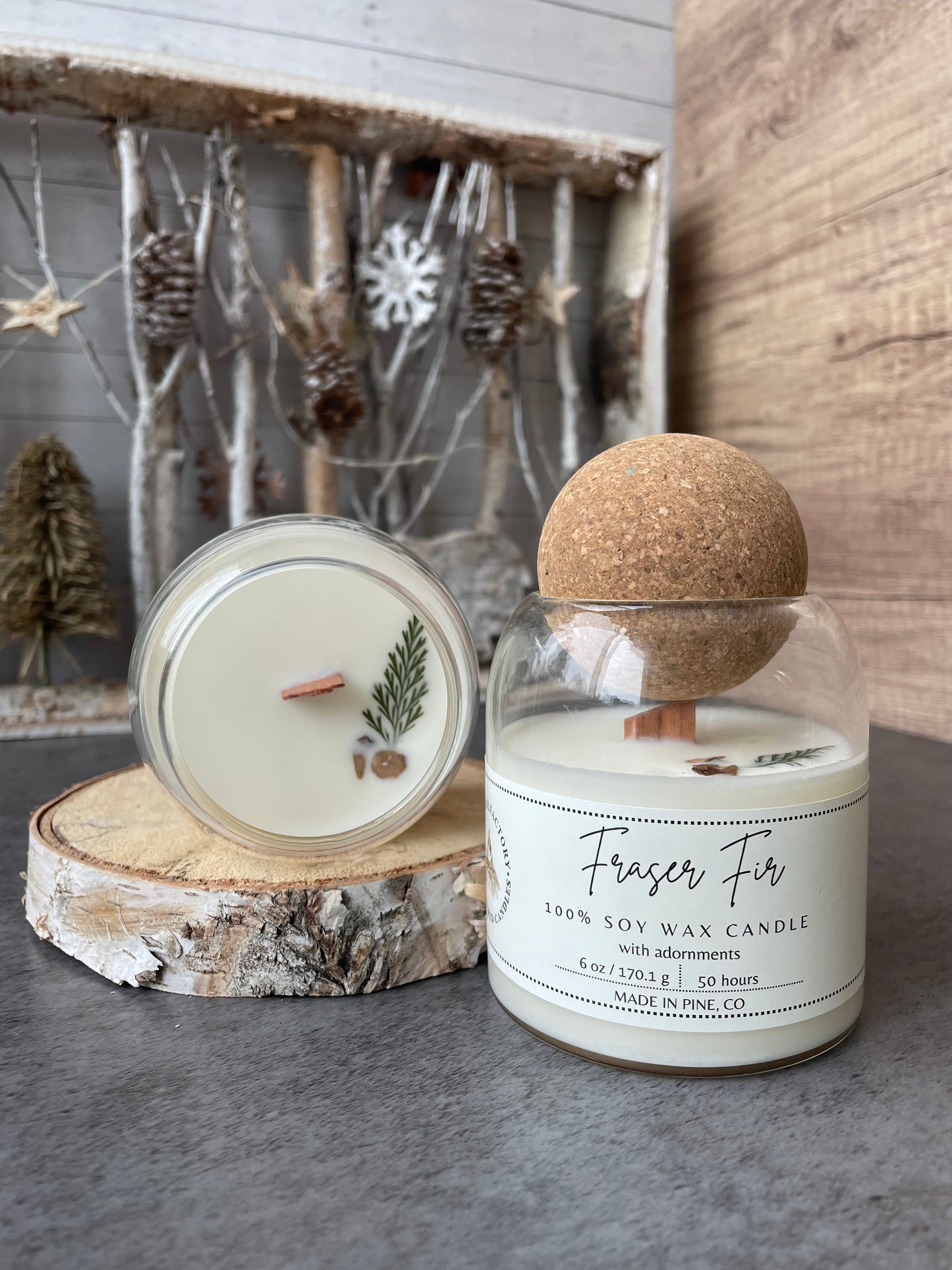 Fraser Fir Wooden Wick, 6 oz