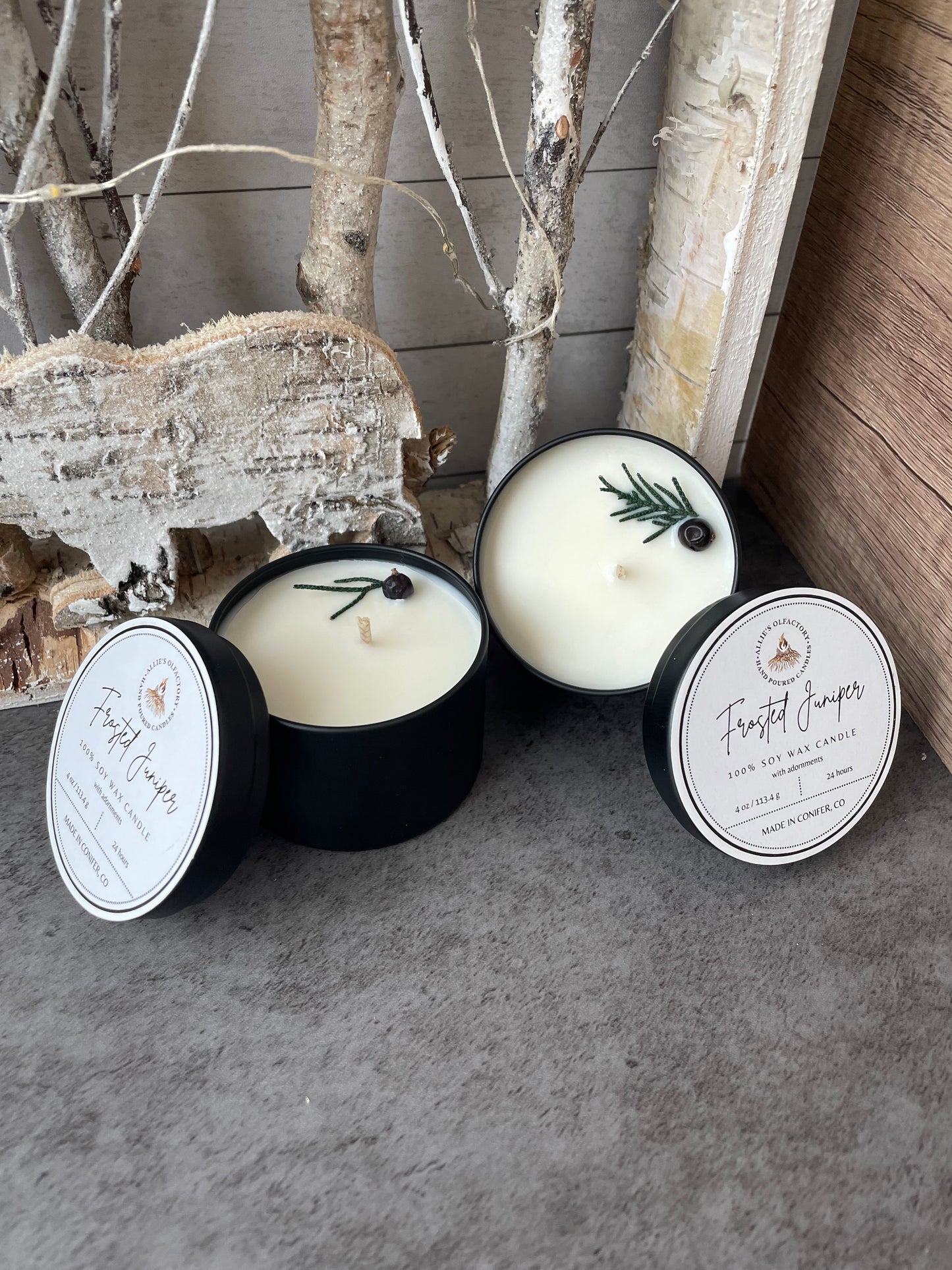 Frosted Juniper Tin, 4 oz