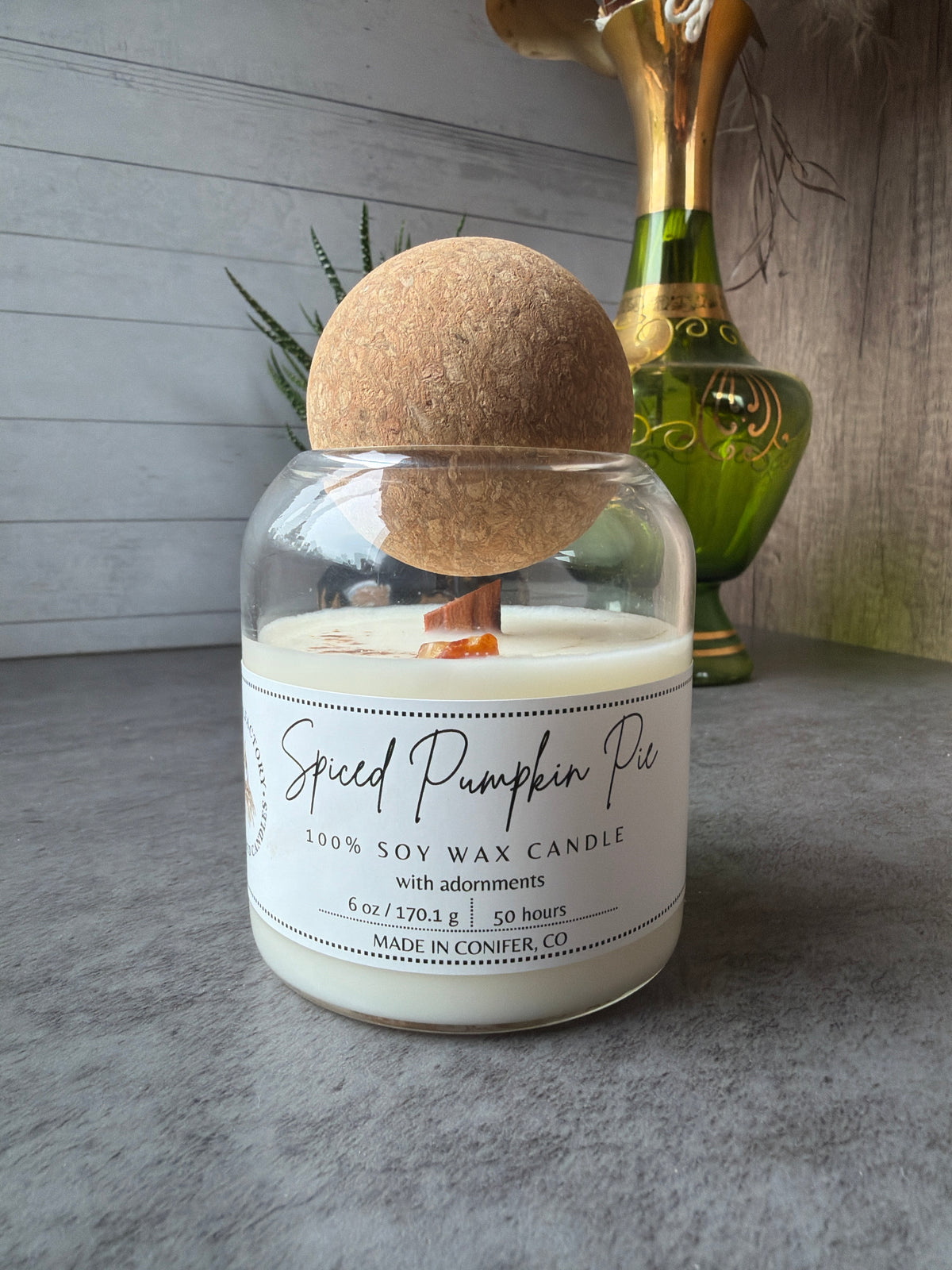 Spiced Pumpkin Pie Wooden Wick, 6 oz