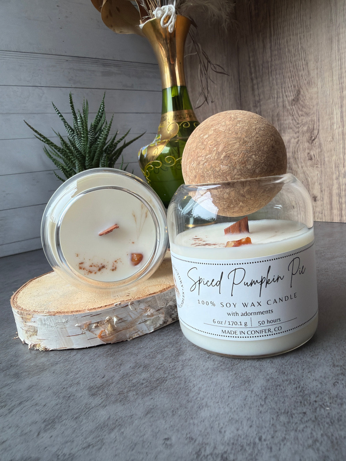 Spiced Pumpkin Pie Wooden Wick, 6 oz