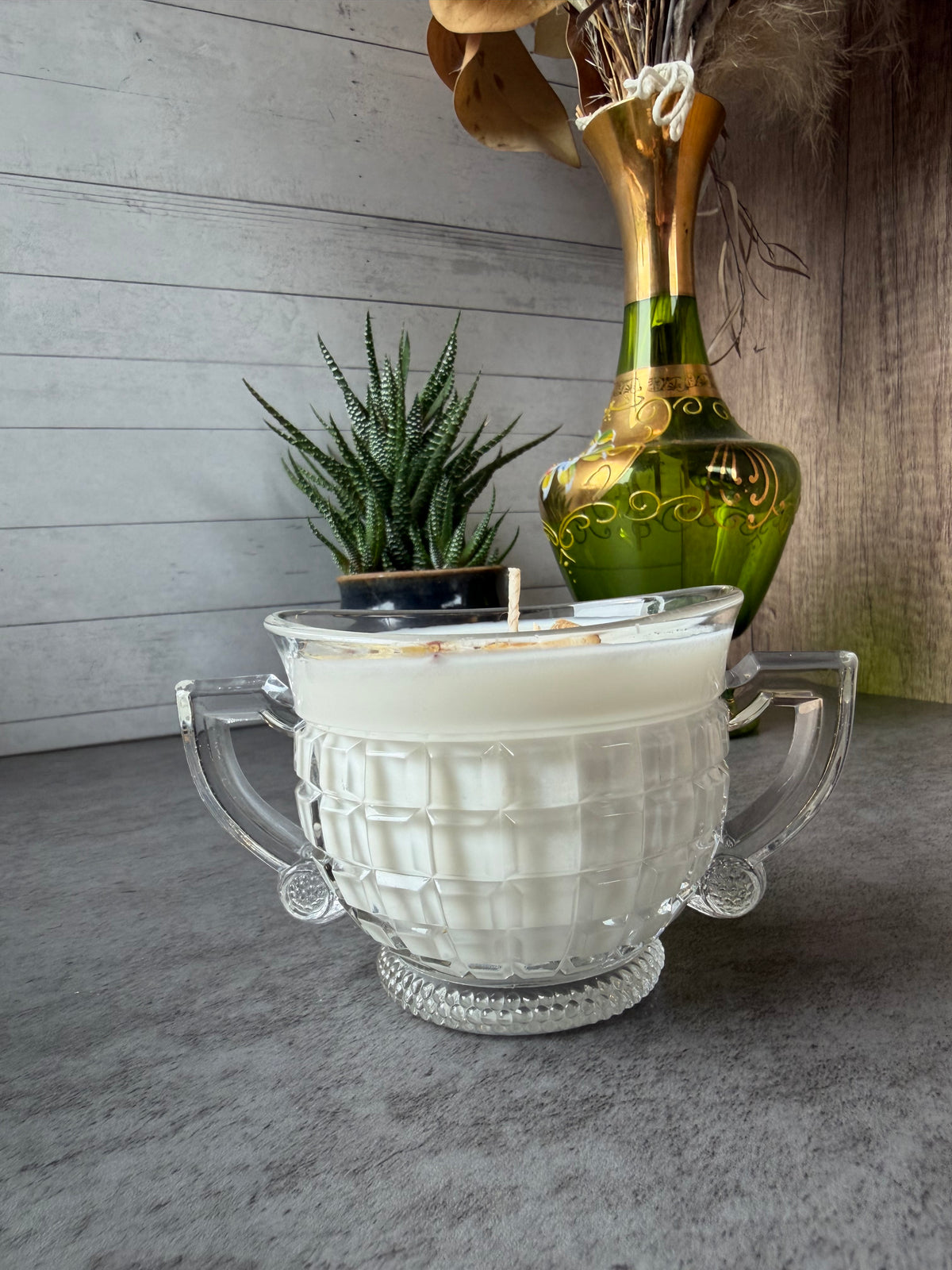 Fallen Leaves + Brown Sugar and Fig, 14 oz Cream and Sugar SET