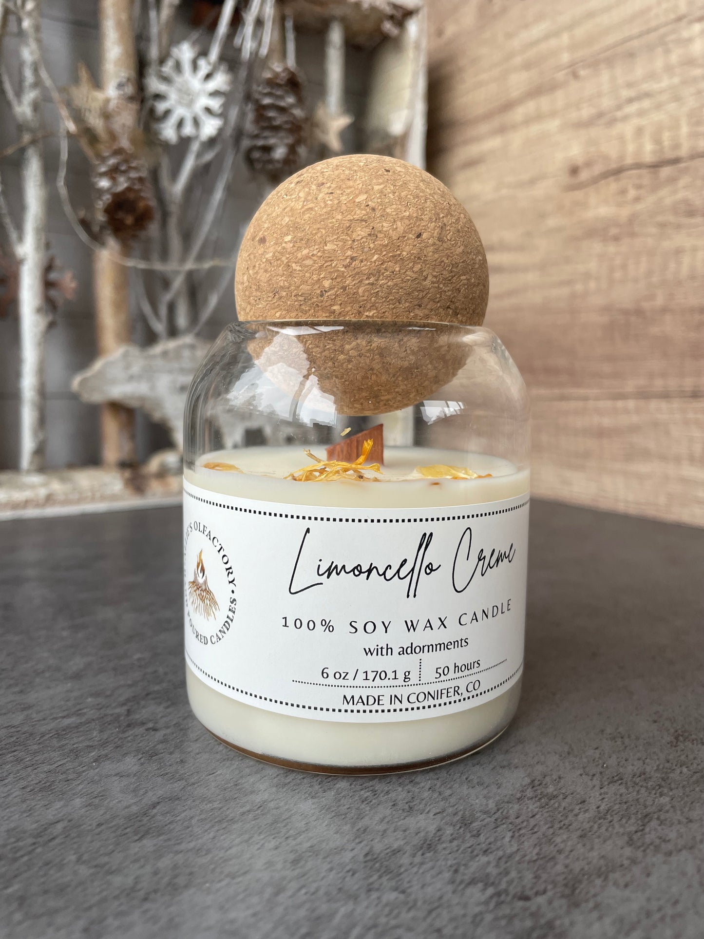 Limoncello Crème Wooden Wick, 6 oz