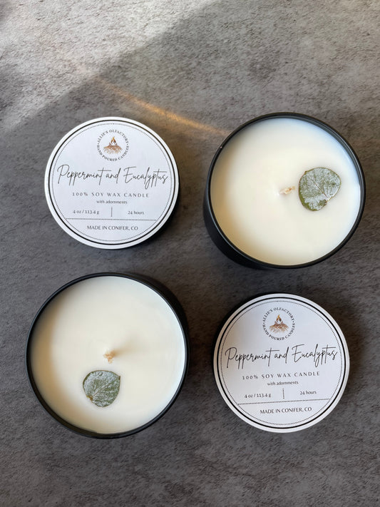 Peppermint and Eucalyptus Tin, 4 oz