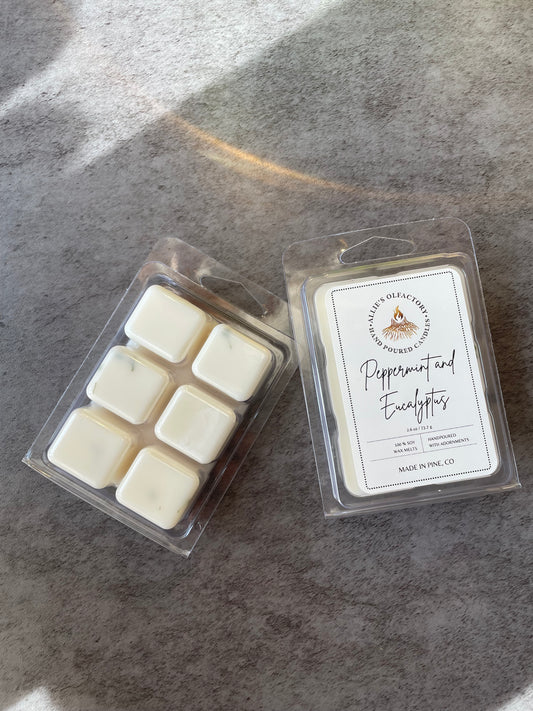Peppermint and Eucalyptus Melts, 2.6 oz