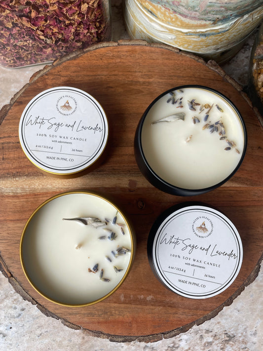 White Sage and Lavender Tin, 4 oz